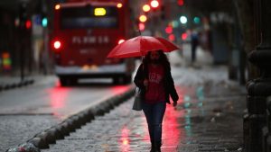 Lluvia en Santiago