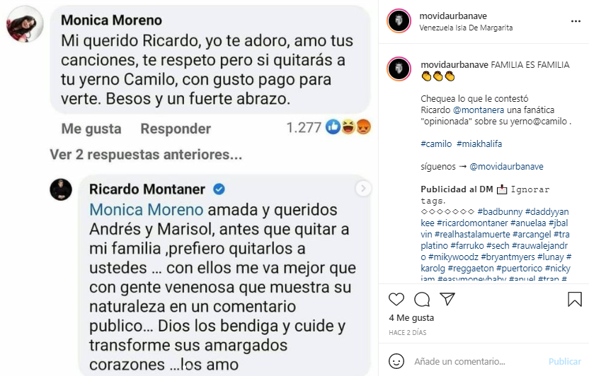 El Comentario De Ricardo Montaner