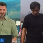 Rafa Cavada Y Periodista De CHV