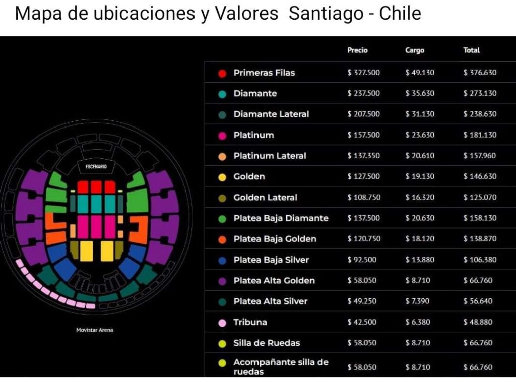 Entradas Luis Miguel En Chile: Estos Serían Los Precios Exorbitantes ...