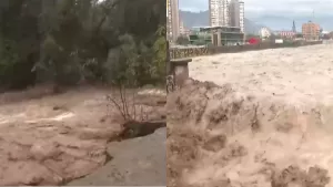 Se Desbordó El Río Mapocho