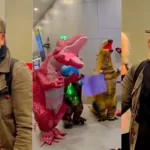 Papá Dinosaurios Disfraz Aeropuerto