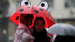 Lluvia en santiago