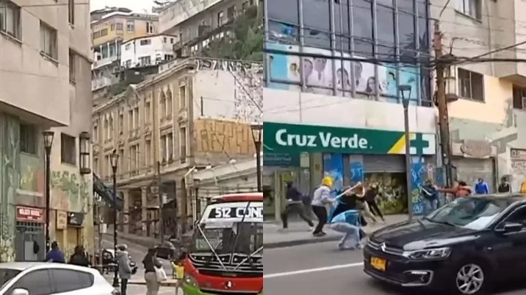 Pelea Entre Comerciantes En Plena Vía Pública De Valparaíso