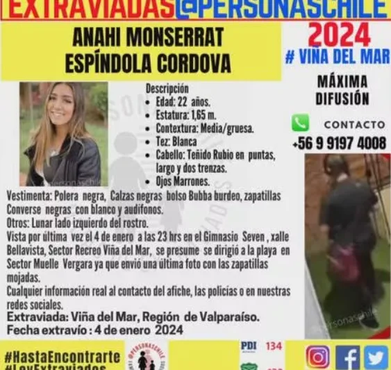 Anahí Espíndola Foto Persona Extraviada