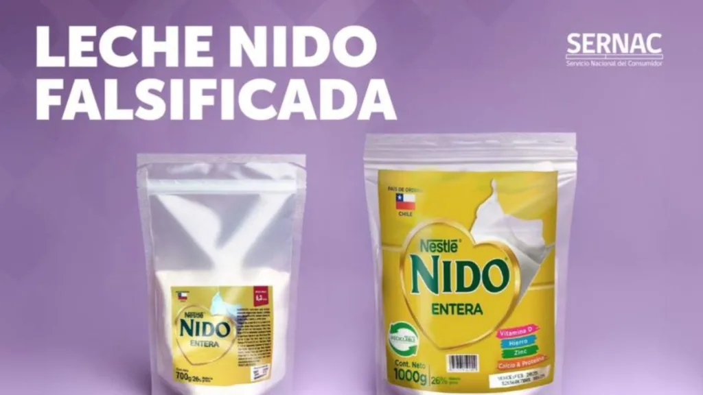 Leche Nido Entera Falsificada