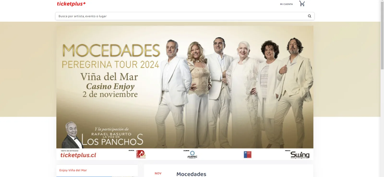 Entradas Para Mocedades En Chile