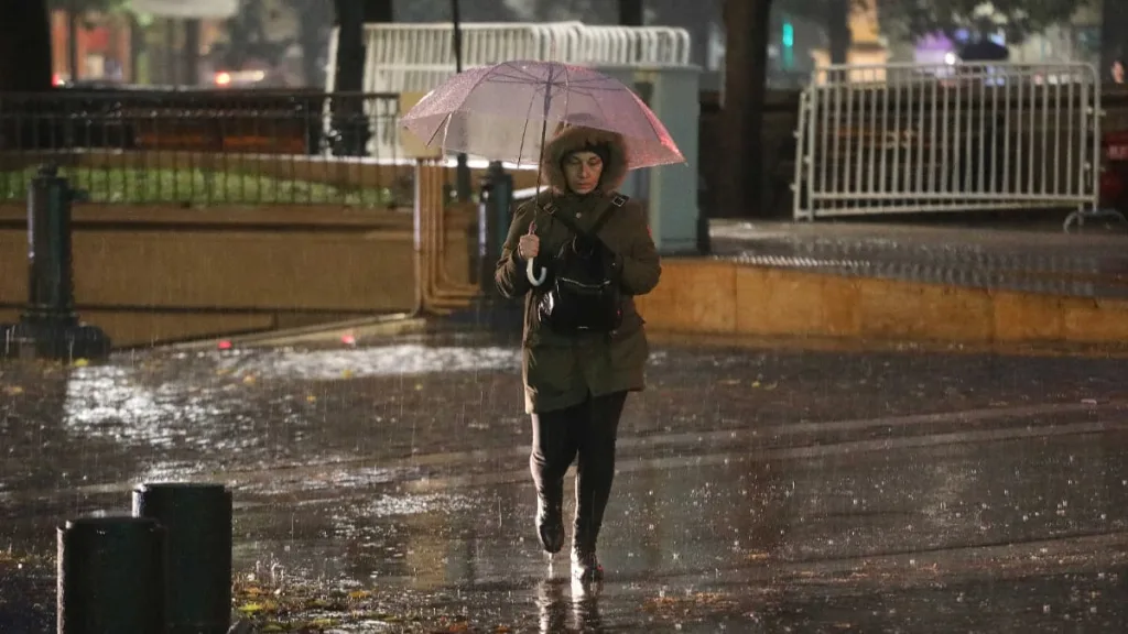 Lluvia En Santiago