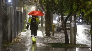 Lluvia En Santiago