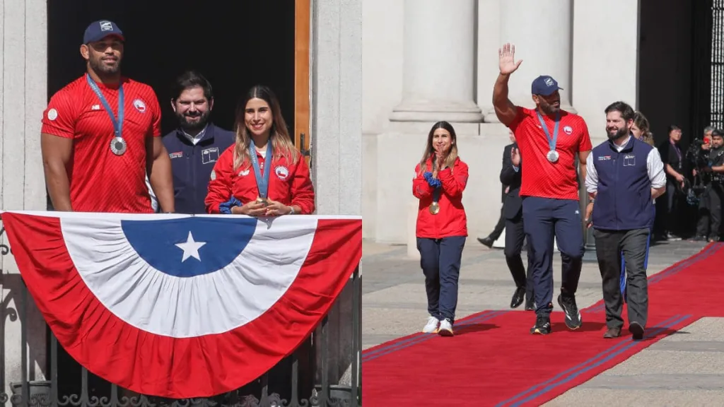 Francisca Crovetto Y Yasmani Acosta En La Moneda