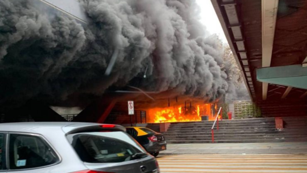 Incendio Metro De Santiago Linea 1