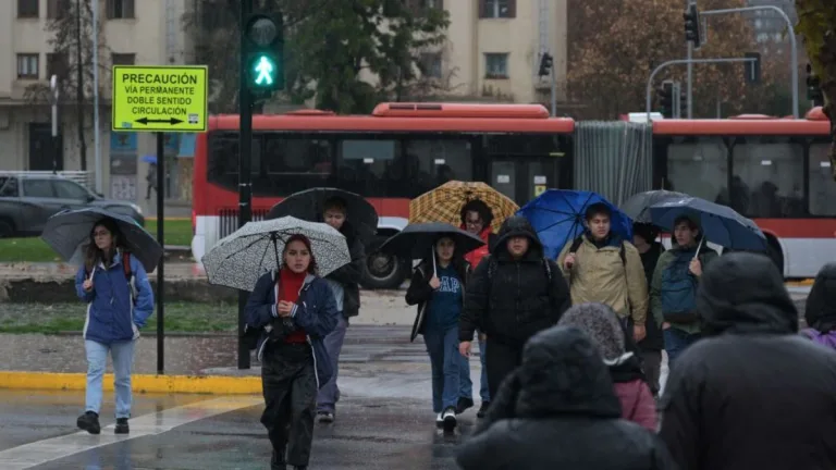 lluvia en santiago