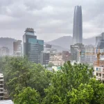 lluvia en santiago