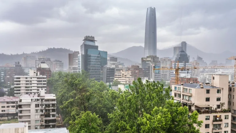 lluvia en santiago