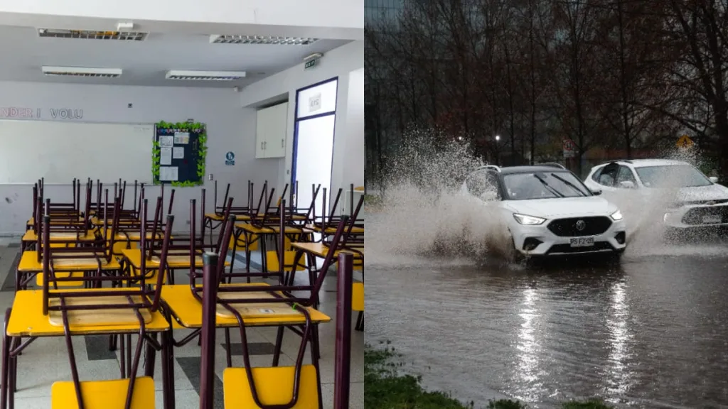 Suspensión De Clases En Santiago Y En Regiones De Chile Por Sistema Frontal