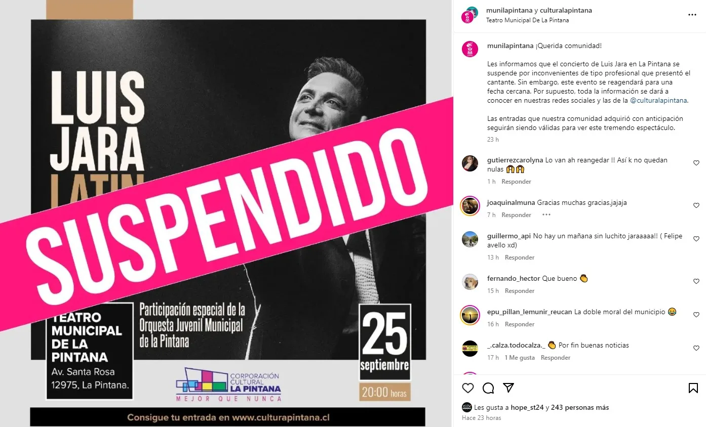 Instagram Municipalidad De La Pintana