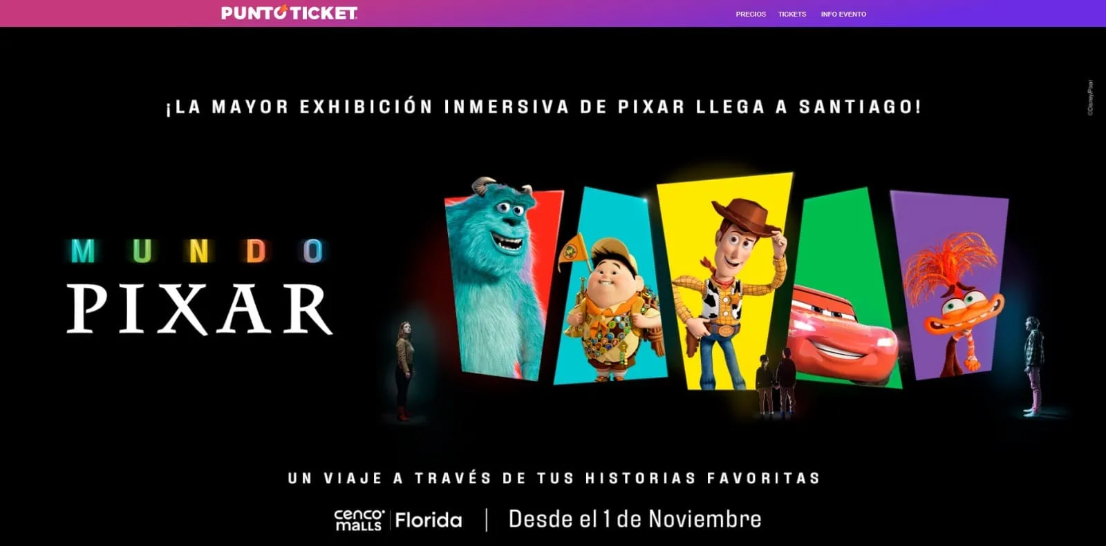 Entradas Para Mundo Pixar En Chile