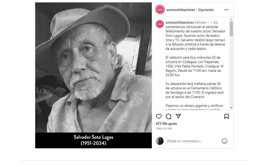 Instagram Chile Actores