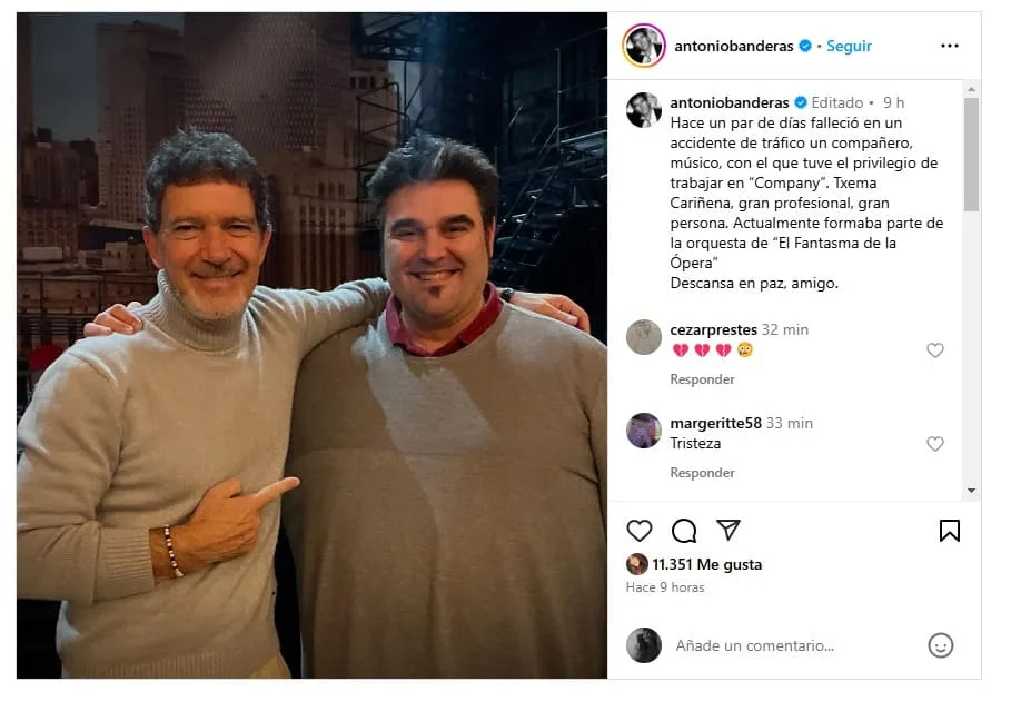 Instagram Antonio Banderas