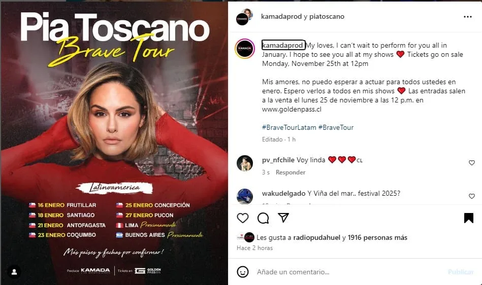 Instagram Pia Toscano