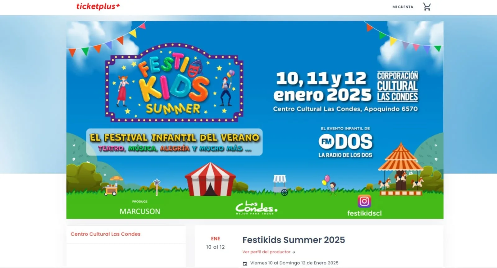 FESTIKIDS SUMMER Entradas